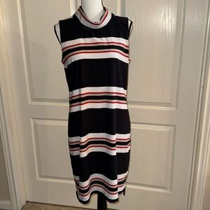 CALVIN KLEIN - Stripe Dress - Size 8